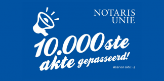 10.000ste akte Notaris Unie