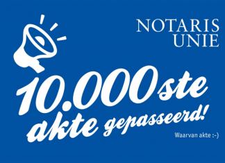 10.000ste akte Notaris Unie