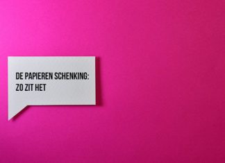 Papieren schenking in 30 seconden uitgelegd Papieren schenking